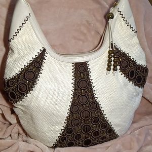 COLE HAAN BEADED HOBO LARGE BAG